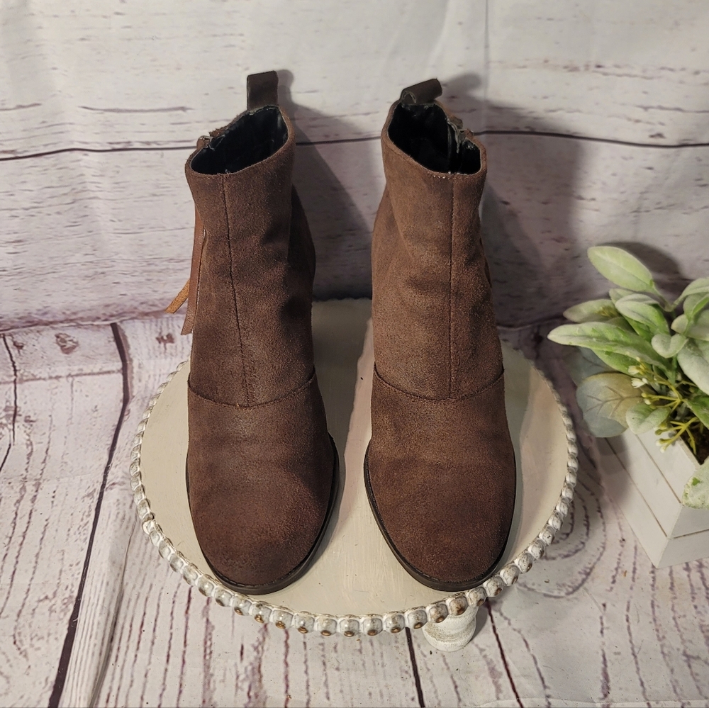 Dolce Vita Joust Brown Suede Ankle Bootie Boot Size 8.5 - Picture 3 of 10